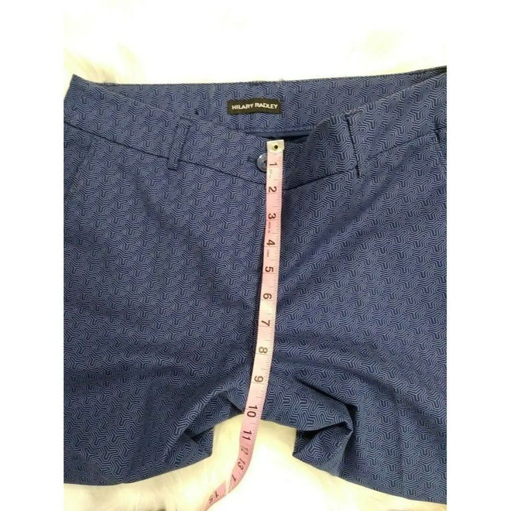 Hilary Radley Women's Blue Flat Front Office Dress Pants Size 6 - Picture 6 of 8
